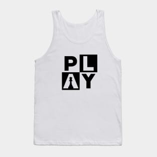 Play Chess Chequered Design Tank Top